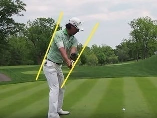 石川遼選手のバックスイング