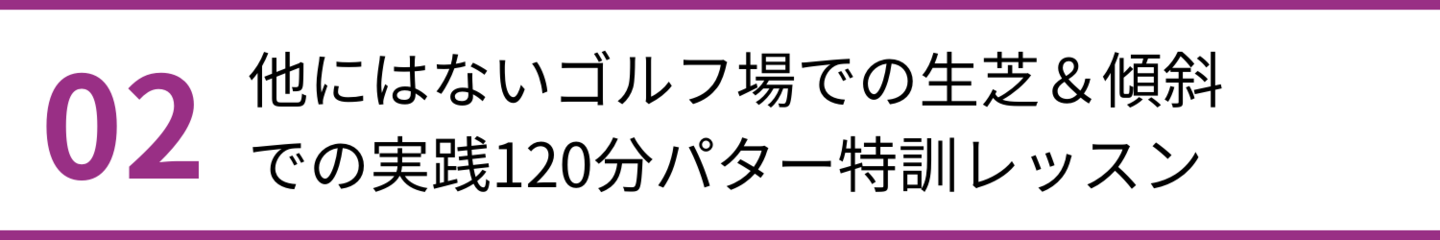 芝での実践パターレッスン