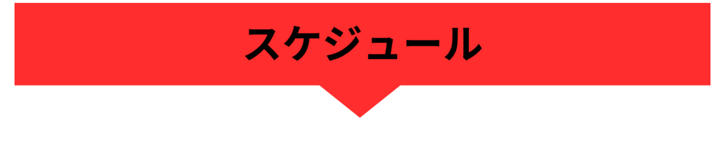 スケジュール