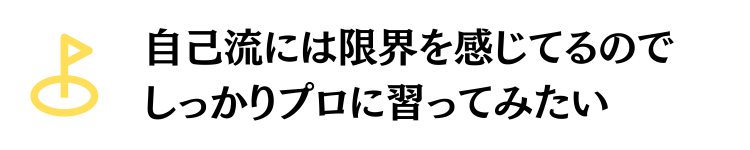 プロに習いたい