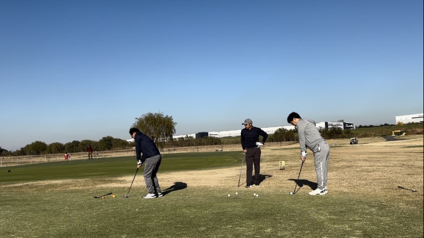 実践の生芝でアプローチ練習